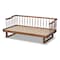 Baxton Studio Muriel Walnut Wood Expandable Twin Size to King Size Spindle Daybed 167-10739 - alternate 10